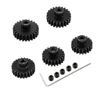 Ensemble d'engrenages à pignon 32P en acier 3,175 mm 20T 21T 22T 23T 24T Compatible avec camion à chenilles 1/10 Traxxas Arrma HSP HPI AXIAL Tamiya LOSI RC Pièces améliorées de voiture (20T 21T 22T