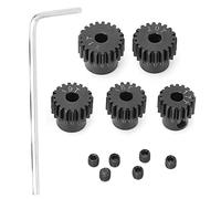 Ensemble d'engrenages à pignon en métal 48P 17T 18T 19T 20T 21T, accessoire d'engrenage RC, engrenage en métal haute dureté avec vis M3 pour voiture de loisir ECX 2WD 1/10 RC,