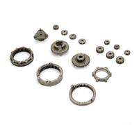 Ensemble d'engrenages autobloquants en métal pour perceuse électrique au lithium sans balais - Assemblage de réduction - Couleur argent - Fabrication soignée pour une installation facile - Pièces