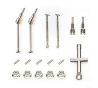 Ensemble d'engrenages de moteur sans balais pour voitures SCY RC 16101 16102 Pièces de rechange à pignon anodisé dur 14 x 11 x 2 cm (CVD01+02)