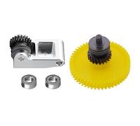 Ensemble d'engrenages d'extrudeuse en acier trempé amélioré pour Bambu Lab P1P, P1S, X1C, X1E, kit d'extrudeuse en acier trempé à double revêtement à dents obliques pour série X1/P1