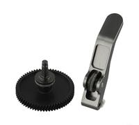 Ensemble d'engrenages d'extrudeuse en acier trempé pour Bambu Lab A1 pour imprimante 3D, kit d'entraînement à double roulement à billes pour PLA ABS pour PETG pour filament TPU, noir doré, 35,2 x 27,2