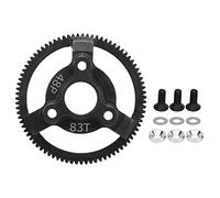 Ensemble d'engrenages droits en acier trempé 48P pour voiture RC Slash 2WD 1/10 - Pièces améliorées (83T)