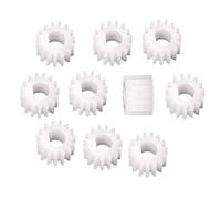 Ensemble d'engrenages en plastique, 10 pièces 1 module 20 dents trou forme de D engrenage droit 20T 1M pignon 22mm diamètre extérieur bricolage transmission moteur roue(5x4.5mm)