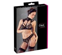 Cottelli - Ensemble soutien-gorge en dentelle avec col (noir)