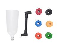 Ensemble d'entonnoirs d'huile moteur en acier nylon durable résistant aux hautes températures et anti-fuite Kit d'entonnoir de distributeur d'huile automobile avec 6 adaptateurs