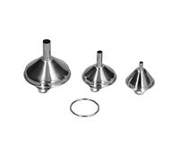 Ensemble d'entonnoirs en acier inoxydable 3 pièces entonnoirs de bouteilles de remplissage de cuisine avec conception de ventilation pour les fuites d'huile distributeur de