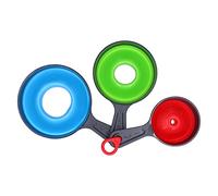 Ensemble d'entonnoirs en Silicone, entonnoir pliable anti-brûlure à bouche large et étroite pour la cuisine et la maison