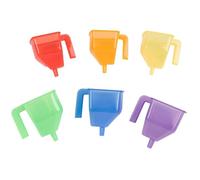 Ensemble d'entonnoirs - TickiT - 73113 - 6 Couleurs Translucides - Pour Sable et Eau - Mixte