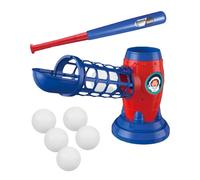Ensemble d'entraînement pour jeunes | ABS Bat 23,23 in extensible 14,17 in amovible, Holds 5 Balls, Machine à piquer automatique avec télécommande alimentée | Kids Outdoor Sports Practice Gift