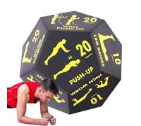 Ensemble d'entraînement sportif 12 dés de yoga pour l'activité physique | Exercices de groupe Jeu de dés de fitness pour l'intérieur et l'extérieur dans la cave, le garage, le salon, l'arrière-cour