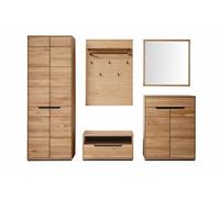 Ensemble d'entrée 5 meubles chêne sauvage huilé contemporain