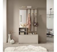 Ensemble d'entrée avec miroir - YESFIR - 85 cm - cachemire