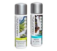 Ensemble d'entretien pour vêtements par temps humide, Mountval Nettoyant & Soin (315ml), Rafraîchisseur d'imperméabilisation Mountval (300 ml), Protectionéquipement de randonnée in ORE-TEX