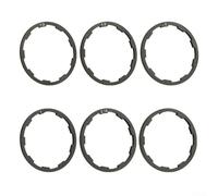 Ensemble d'entretoises de moyeu en aluminium pour cassette à 7 à 11 vitesses - Ajustement fin - Usiné CNC 6061 - Alliage anodisé noir - Design à 9 fentes - Compatible avec les corps HG Freehub précis