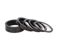 Ensemble d'entretoises en fibre de carbone compatible avec les tubes de direction de fourche de 28,6 mm de diamètre pour vélos de route et VTT (F-15 mm)
