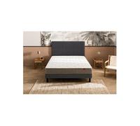 Ensemble Epeda Dépaysant + Sommier Confort Ferme 140x190 Blanc