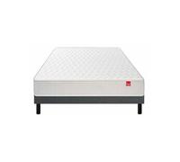 Ensemble Epeda Dépaysant + Sommier Confort Medium 140x190 Blanc