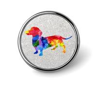 Ensemble d'épingles à chien teckel aquarelle, cadeau de propriétaire de chien, boutons de chiot animal pour jeans, épingles de badge cadeau pour maman, épingles à boutons d'animaux de compagnie, éping