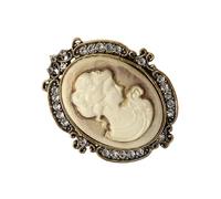 Ensemble d'épingles camées délicates fabriquées à la main en alliage robuste doré antique pour manteaux, chemisiers, accessoires faits à la main, taille unique, Comme décrit