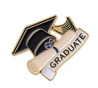 Ensemble d'épingles en émail pour remise de diplôme, chapeau de baccalauréat de fin d'année, accessoires d'épingles, broche en métal pour châle, pull