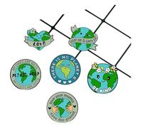 Ensemble d'épinglettes de dessin animé : badges drôles en émail pour sacs et vêtements, Klein, Métal non précieux