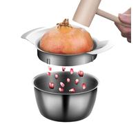 Ensemble d'épluchage de grenade - Gadget d'éplucheur de fruits facile, machine à éplucher la grenade en acier inoxydable avec bol, séparateur rapide de pour comptoir à domicile, préparation