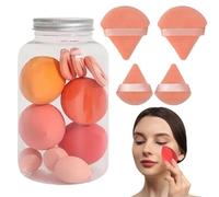 Ensemble d'éponge de maquillage - Blender Sponges Beauty | Sponge de beauté pour le mélange | Sponge de mélange doux 14-pièces | Pouffle Pouffle de beauté durable éponge humide et sèche Utilisation po