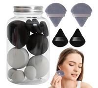 Ensemble d'éponge de maquillage - Blender Sponges Beauty | Sponge de beauté pour le mélange | Sponge de mélange doux 14-pièces | Pouffle Pouffle de beauté durable éponge humide et sèche Utilisation po