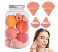 Ensemble d'éponges de maquillage | Éponge de beauté douce | Ensemble d'éponges de maquillage et de houppettes à poudre | Mélangeur de fond de teint | Éponge de maquillage pour les doigts pour crèmes