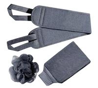 Ensemble d'époudeur corporel - 3 X Back Scurbber & Body Brush & Face Brush Set | Cadeaux de la fête des pères, de bain, gants de bain à double face, accessoires de douche pour corps, visage, d