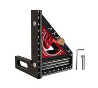 Ensemble d'équerre multifonction pour le travail du bois, outil de mesure précis de marquage haute visibilité pour les amateurs de bricolage, équerre combinée professionnelle du bois