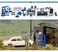 Ensemble D'Équipement De Garage OO/HO Gauge Busch 1184