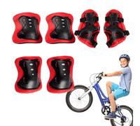 Ensemble d'équipement de protection pour pour patins à roulettes, genouillères et coudières pour jeunes | Ensemble de protège-genoux, coudes et poignets,Kit de genouillères, coudières et poignets pour