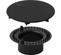 Ensemble d'équipement Viega Tempoplex 6966.0 838881, plastique noir mat, d= 115 mm