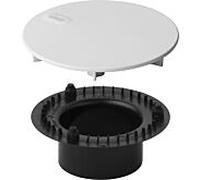 Ensemble d'équipement Viega Tempoplex 6966.0 838904, design en plastique blanc mat, diamètre 115 mm