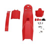 Ensemble des ailes arrière de scooter, garde de boue arrière PC avec plaque d'immatriculation amovible Porte-lampe de lampe de lampe accessoire de remplacement de scooter pour pro2 (Rouge)