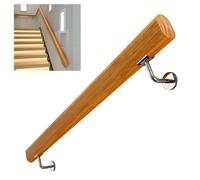 Ensemble d'escalade en bois avec garde-corps en métal sûr - Échelle antidérapante pour intérieur/extérieur pour enfants et adultes 220 cm (2 x 110 cm) - Idéal pour le jeu, l'exercice et le fitness