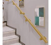 Ensemble d'escalier d'intérieur doré - 0,3 m/1 m/2 m/3 m Support mural antidérapant pour tuyaux robustes - Sans danger pour les enfants, les personnes âgées et les femmes enceintes