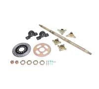 Ensemble d'essieu Arrière ATV, Disque de Frein 160 Mm, Kit d'essieu Arrière Go Kart avec Base pour Tricycle Drift