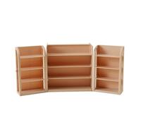 Ensemble d'étagères Miniatures de supermarché - Étagère de présentation de Meubles de Maison de 3 en 1 | Petite décoration de scène de Collection PP pour Filles, Salle de Jeux, Salon