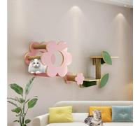 Ensemble d'étagères murales modernes pour chat, meuble peu encombrant avec planche épaisse pour un assemblage facile, parfait pour les petits espaces