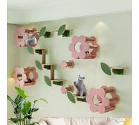 Ensemble d'étagères murales pour chat, perchoirs épais pour escalader et dormir, meubles peu encombrants pour chats d'intérieur