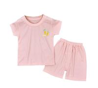 Ensemble d'été 2 pièces élégant et confortable pour petits garçons et filles, jeu décontracté et doux Brins de Coton pour Rire
