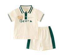 Ensemble d'été élégant pour garçons : chemise à manches courtes et short, deux pièces, idéal pour les avec les tout-petits. Magie d’un Haut Bien Coupé