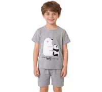 Ensemble d'été pour garçon : t-shirt à manches courtes et short. Vêtement décontracté et confortable deux pièces pour tout-petits et enfants. Brins de Coton pour Rire