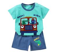 Ensemble d'été pour garçons et filles, t-shirt à manches courtes, Short à manches courtes, ensemble deux pièces Simplicité pour Grandir Heureux