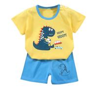 Ensemble d'été pour garçons et filles, t-shirt à manches courtes, Short à manches courtes, ensemble deux pièces Simplicité pour Grandir Heureux