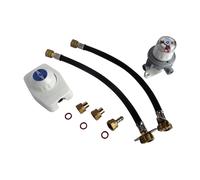 SOMATHERM FOR YOU, Ensemble détendeur 1,3 Kg/h avec inverseur et lyres pour 2 bouteilles de butane, kit complet pour alimentation sécurisée et efficace de vos appareils