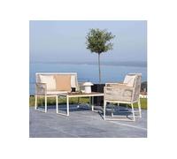 - Ensemble détente canapé, fauteuils et table basse Dallas